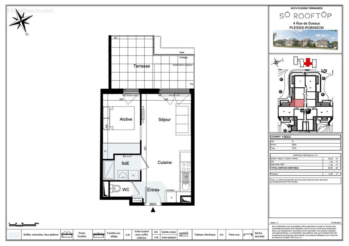 Appartement à LE PLESSIS-ROBINSON