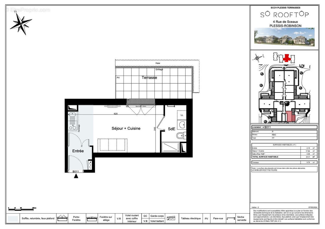 Appartement à LE PLESSIS-ROBINSON