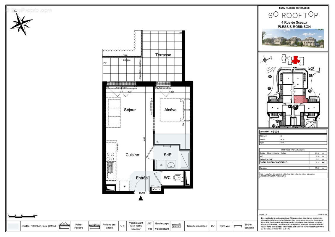 Appartement à LE PLESSIS-ROBINSON