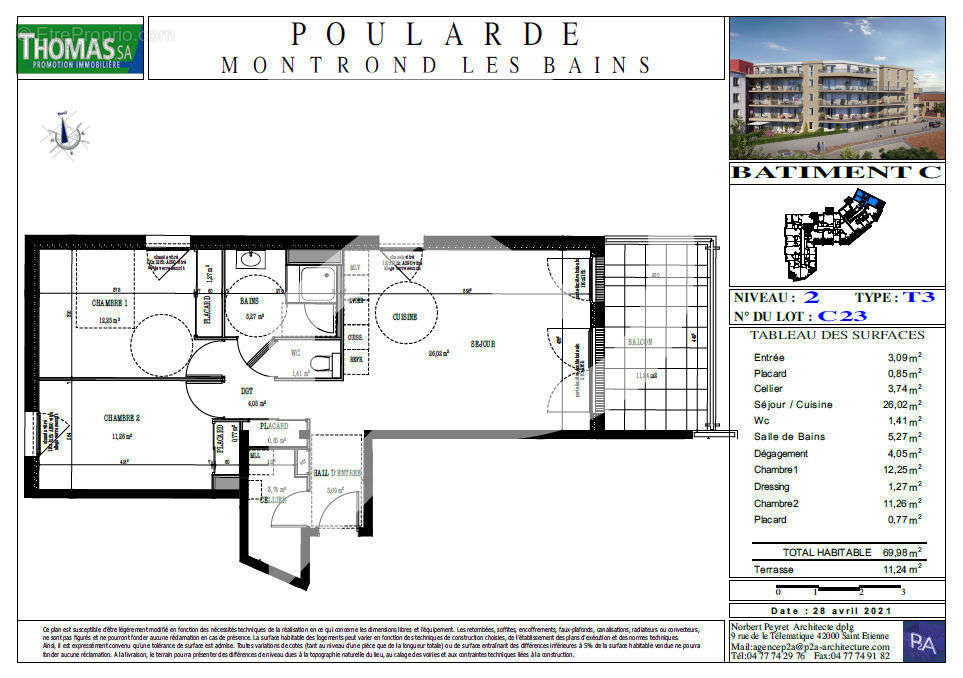 Appartement à MONTROND-LES-BAINS