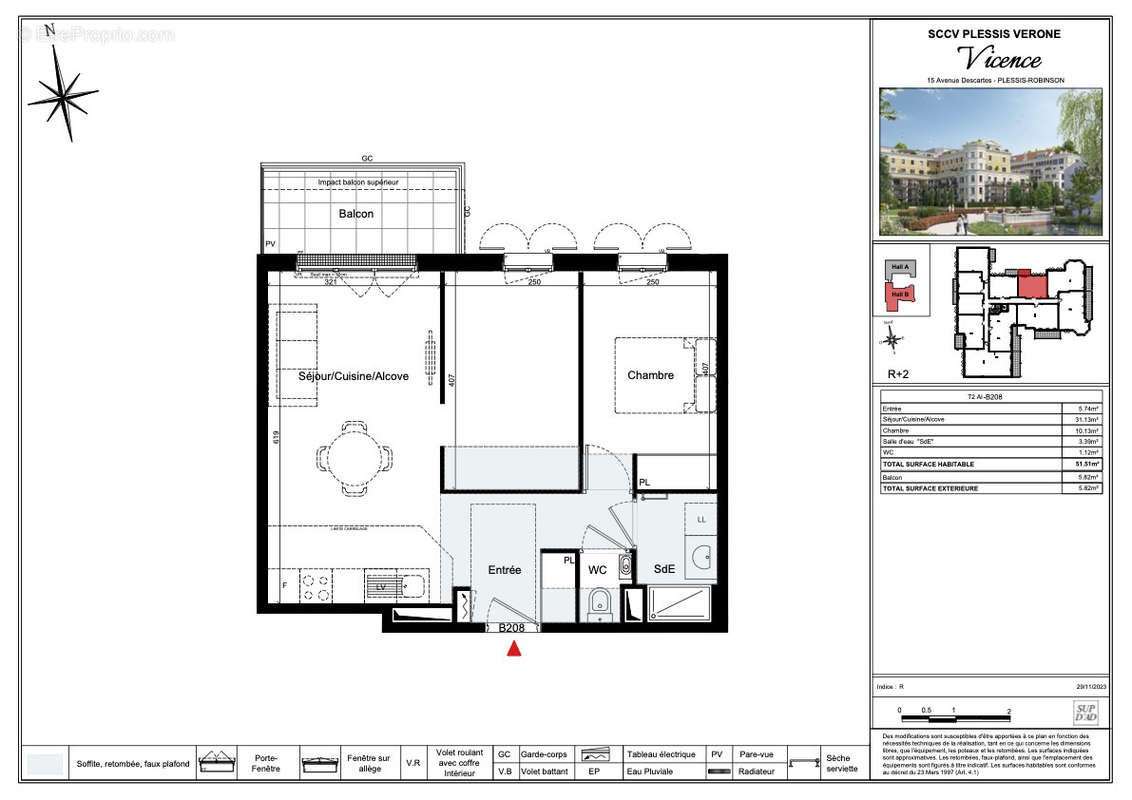 Appartement à LE PLESSIS-ROBINSON