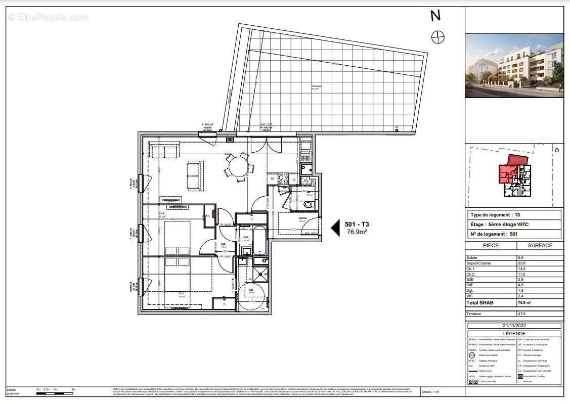 Appartement à LYON-3E