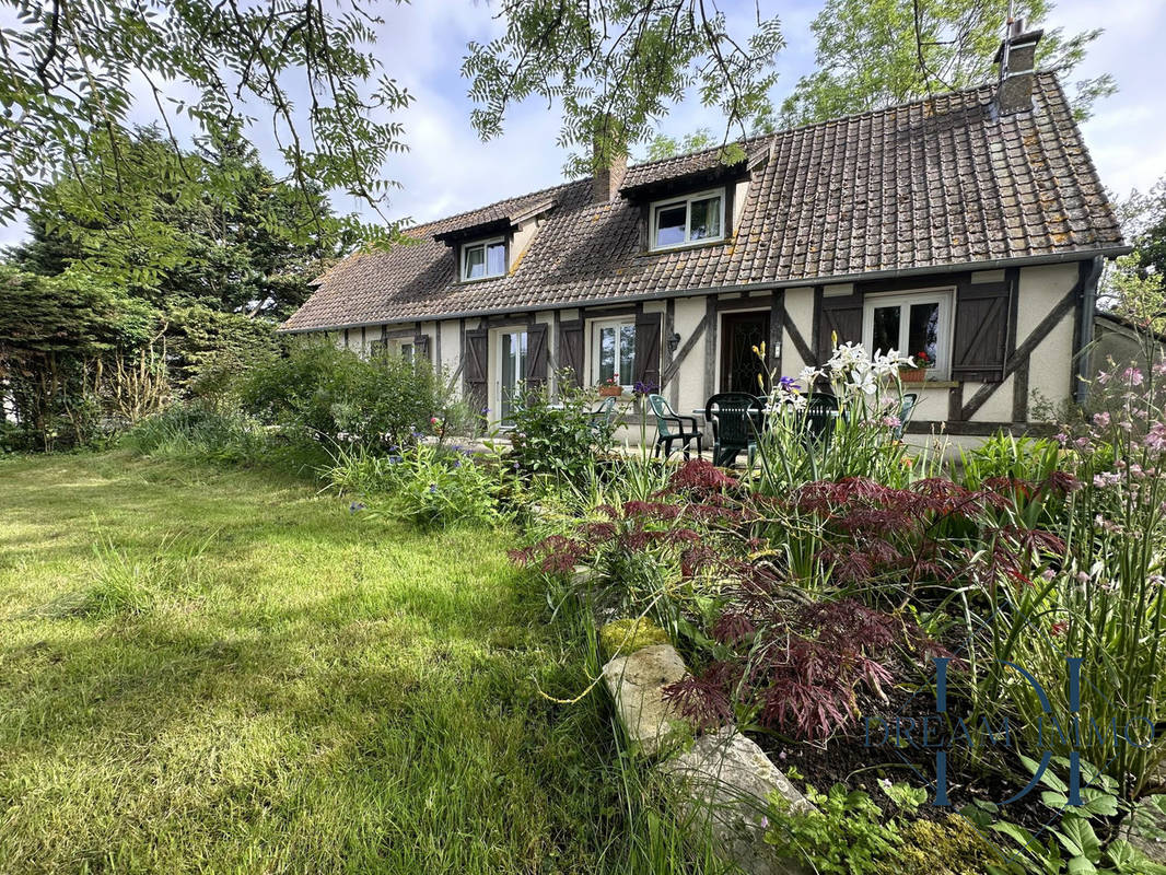 Vue jardin sud-est. - Maison à PANILLEUSE