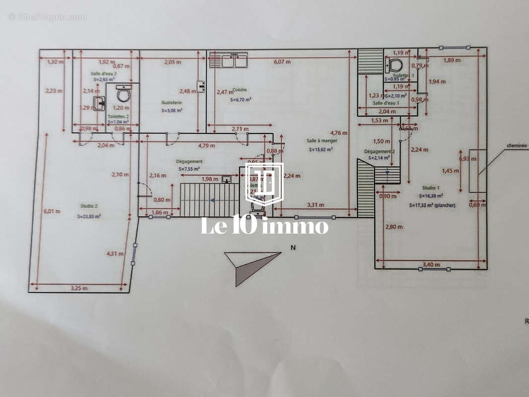 Plan RDC - Appartement à NANTES