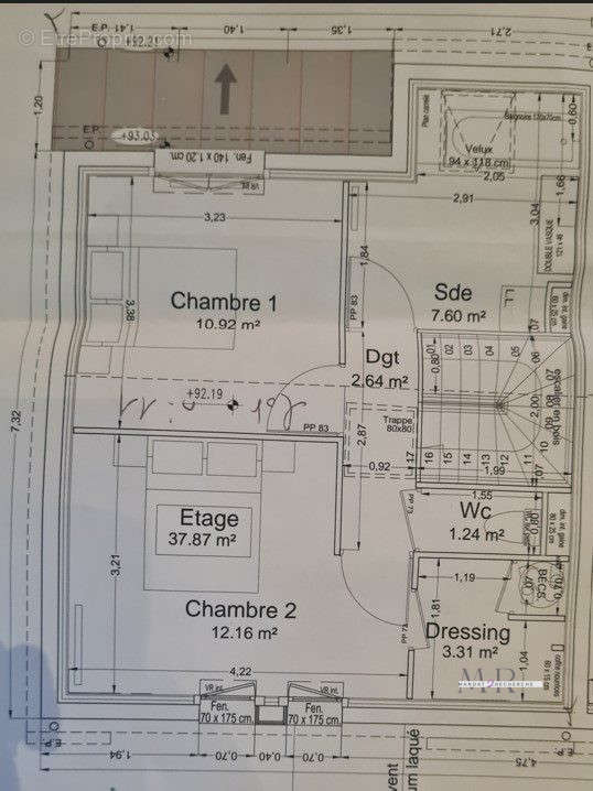 PLAN ETAGE - Maison à LA QUEUE-EN-BRIE