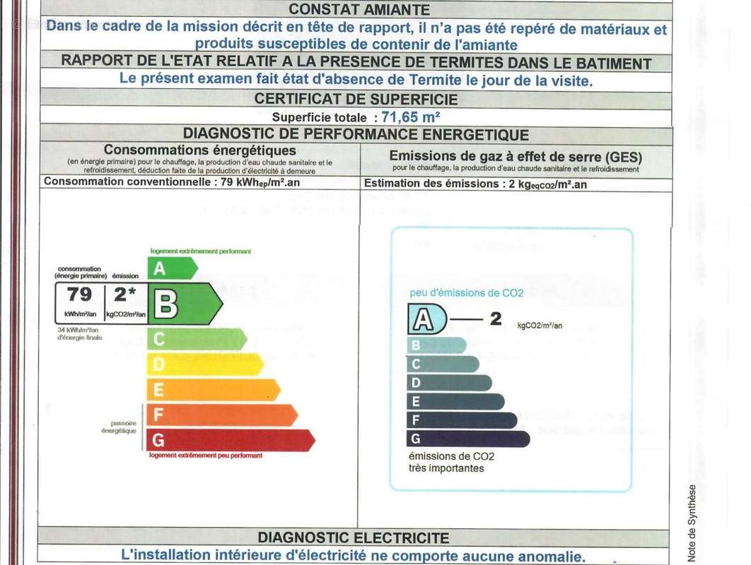 DPE - Appartement à ROQUEBRUNE-CAP-MARTIN