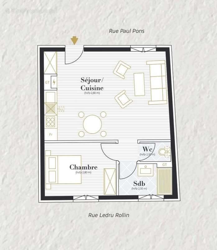 Plan APPT T2 - Appartement à AGEN