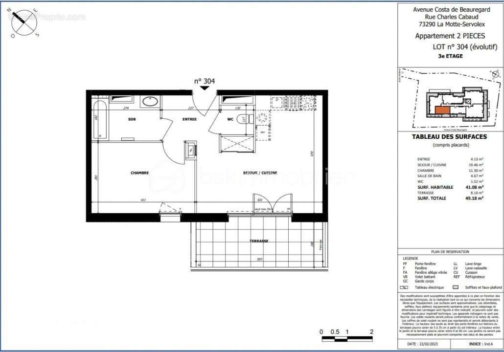 Appartement à LA MOTTE-SERVOLEX