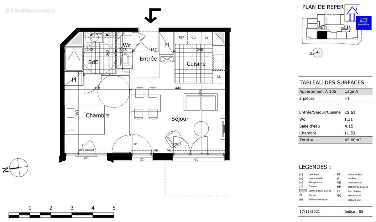 A105 - Appartement à SAINT-MAUR-DES-FOSSES