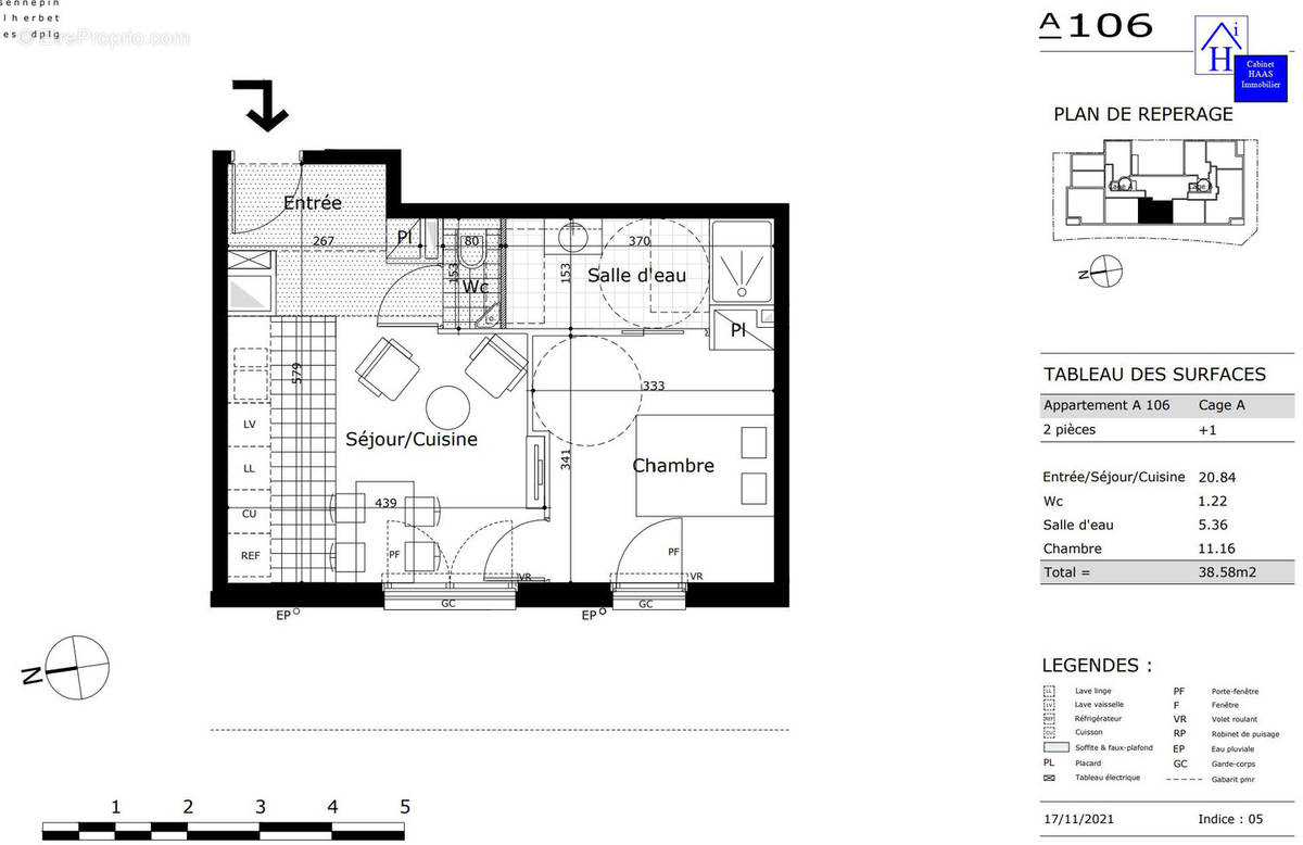 Plan - Appartement à SAINT-MAUR-DES-FOSSES