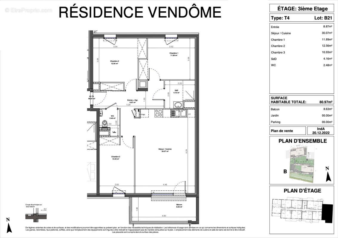 Appartement à FONTAINE-LES-DIJON