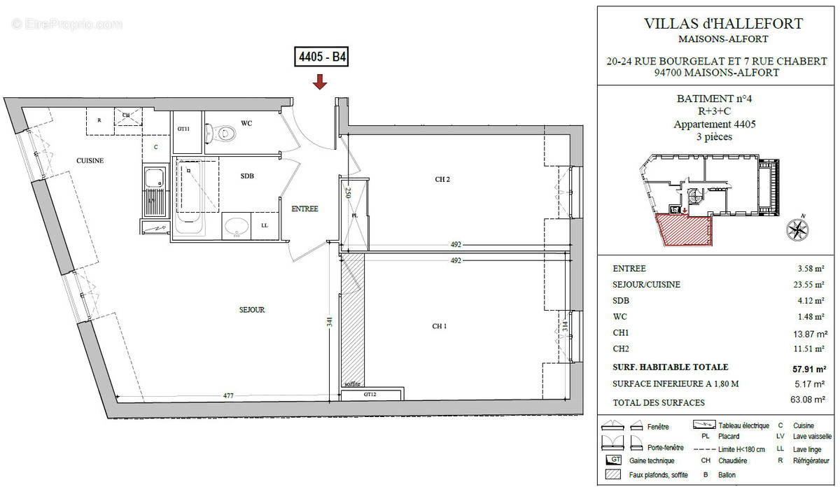 Appartement à MAISONS-ALFORT