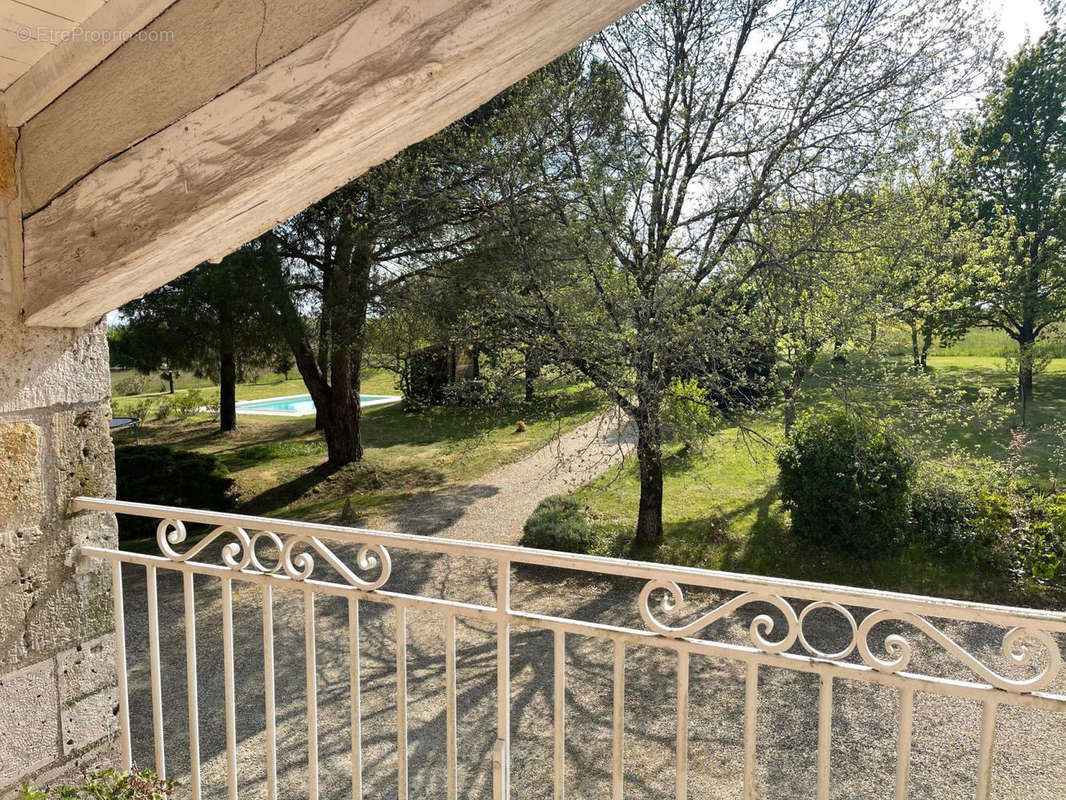 vue du balcon de la chambre ouest - Maison à LECTOURE