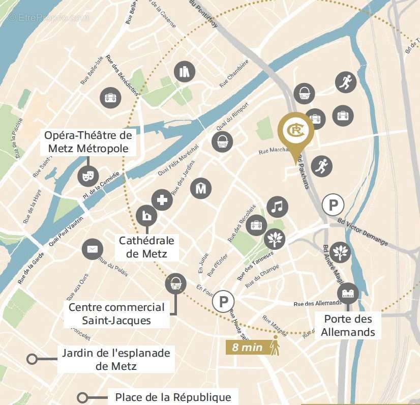 Plan de situation - Appartement à METZ