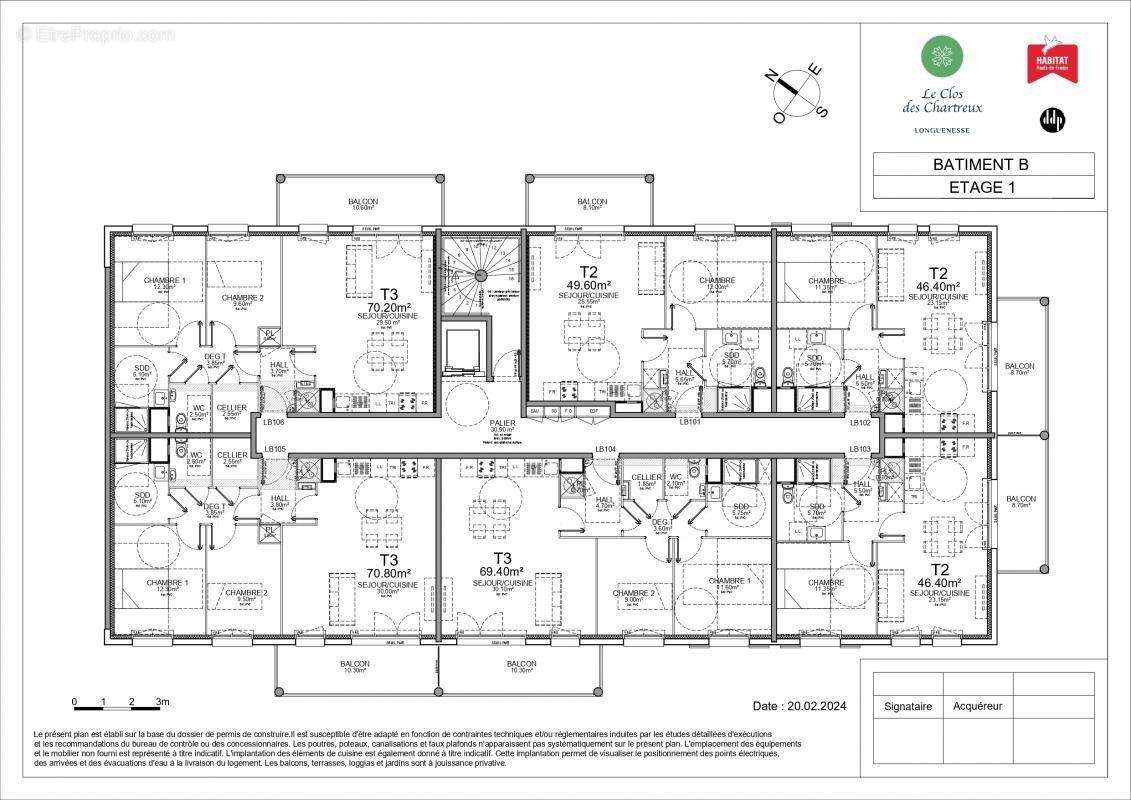 Appartement à LONGUENESSE