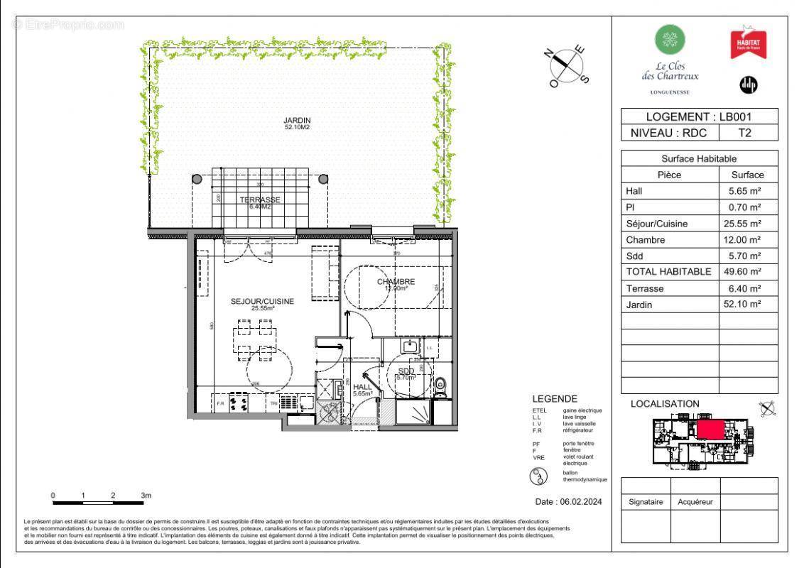 Appartement à LONGUENESSE