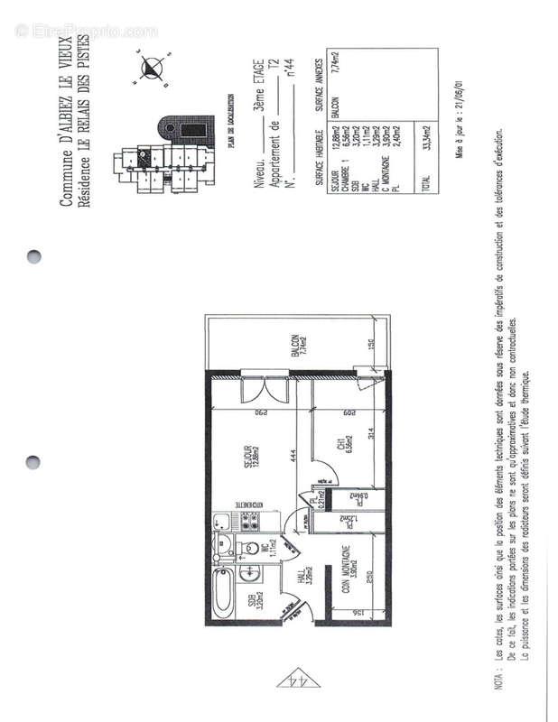 Appartement à ALBIEZ-MONTROND