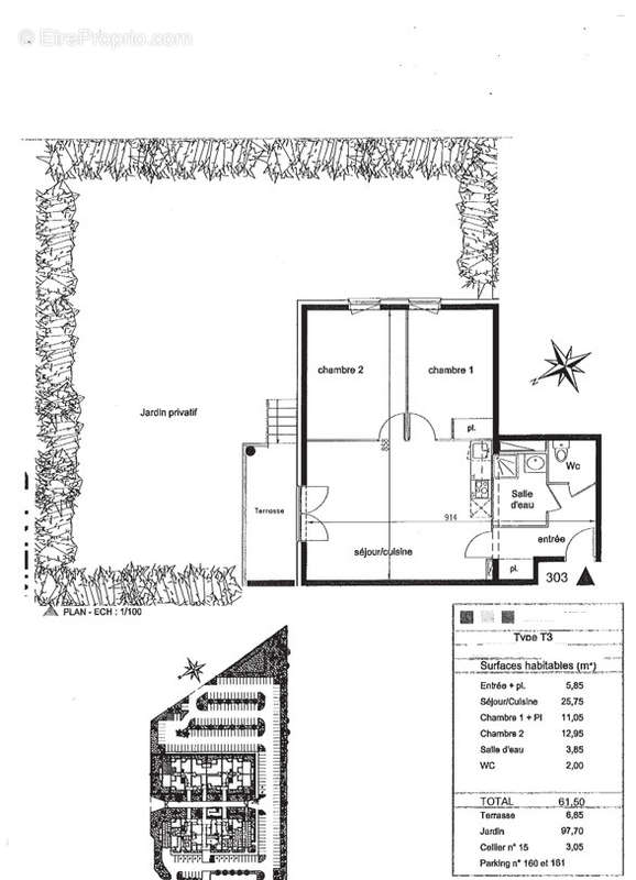 Appartement à CORNEBARRIEU