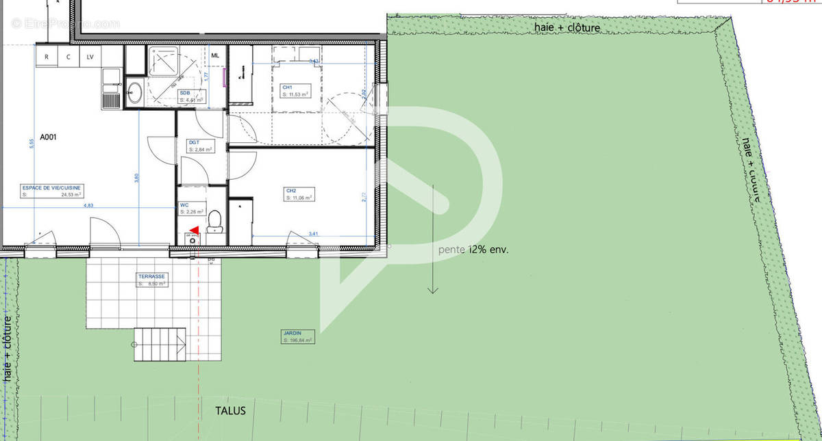 Appartement à JARDIN