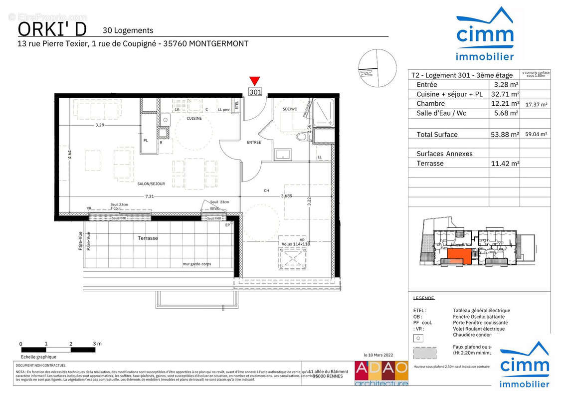 Appartement à MONTGERMONT