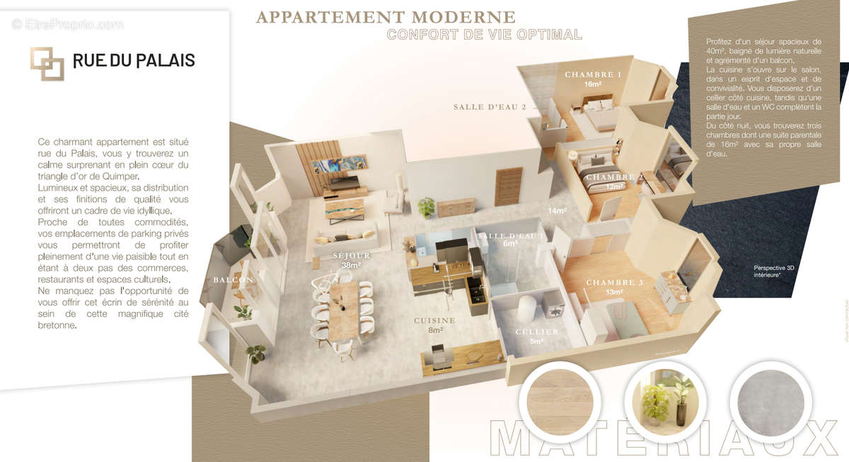 Appartement à QUIMPER