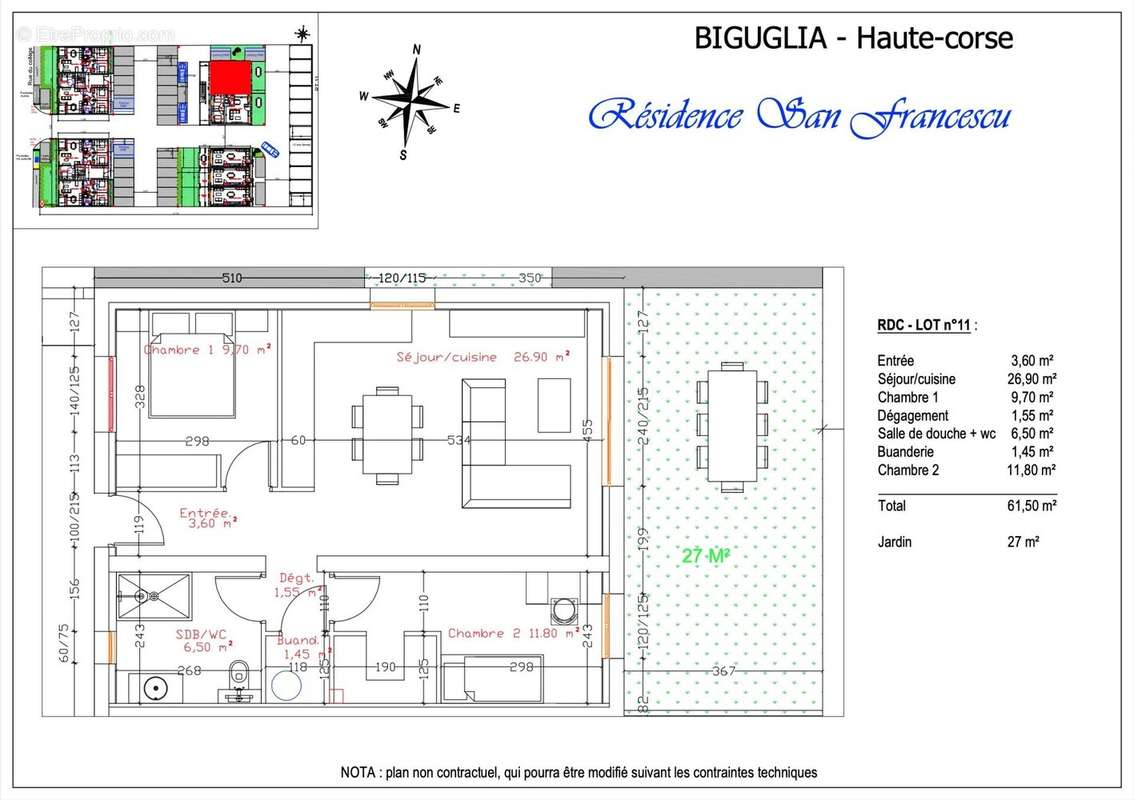 Appartement à BIGUGLIA