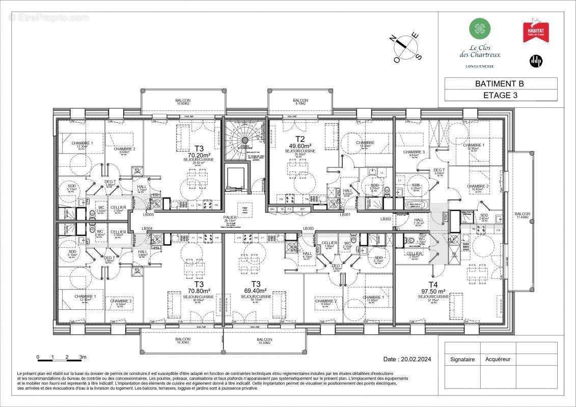 Appartement à LONGUENESSE