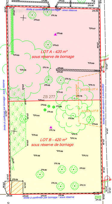 Terrain à SAINT-BARTHELEMY