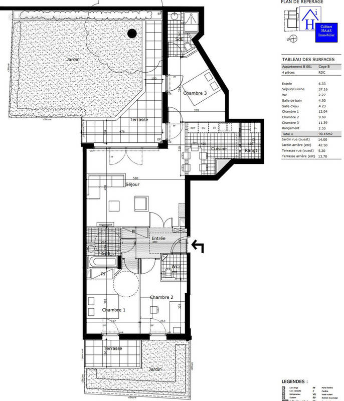 Plan - Appartement à SAINT-MAUR-DES-FOSSES