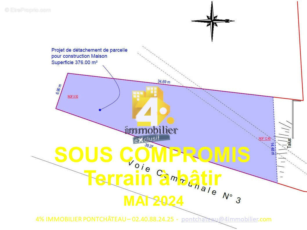 Terrain à PONTCHATEAU