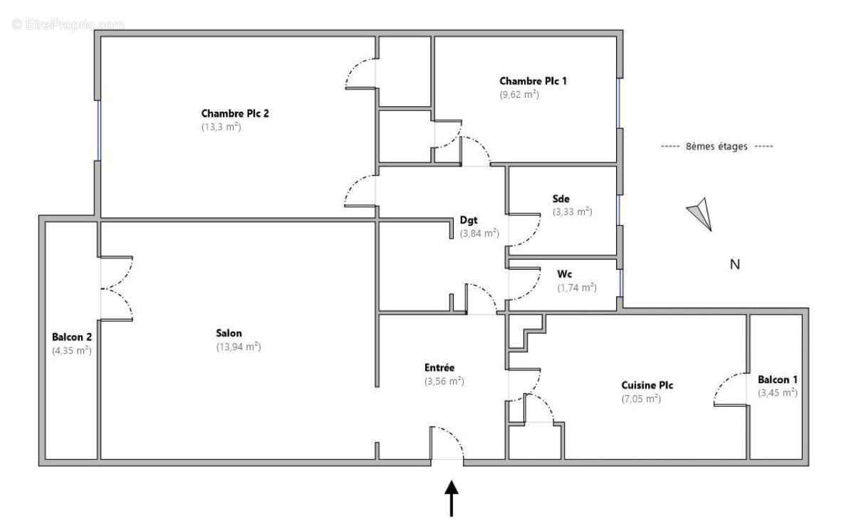 Appartement à MARSEILLE-13E