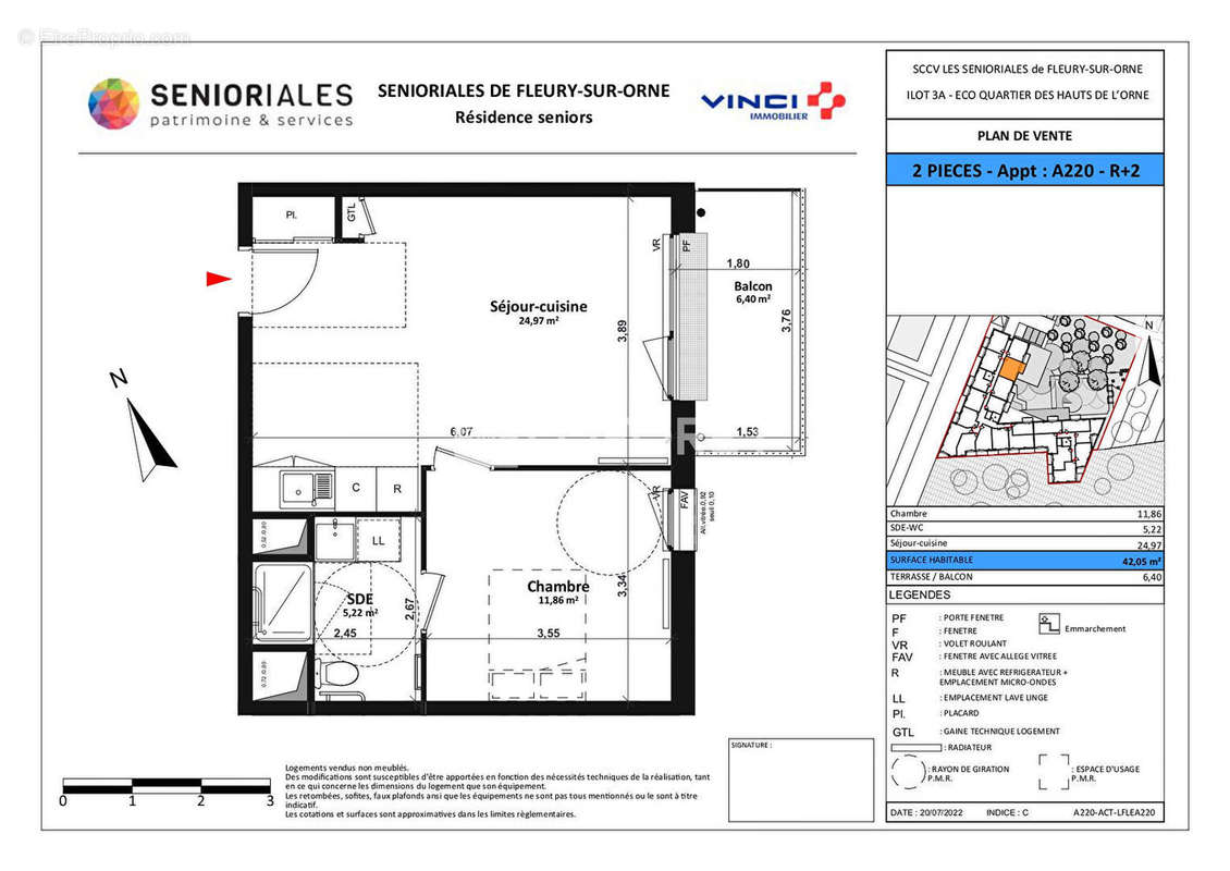 Appartement à FLEURY-SUR-ORNE