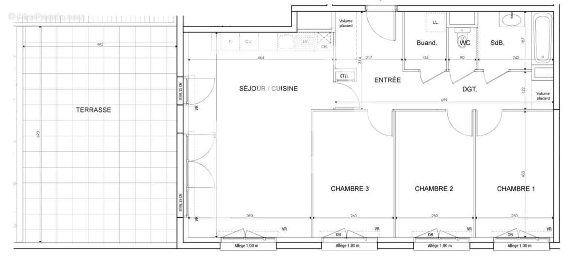 Appartement à SAINT-MAURICE-L&#039;EXIL