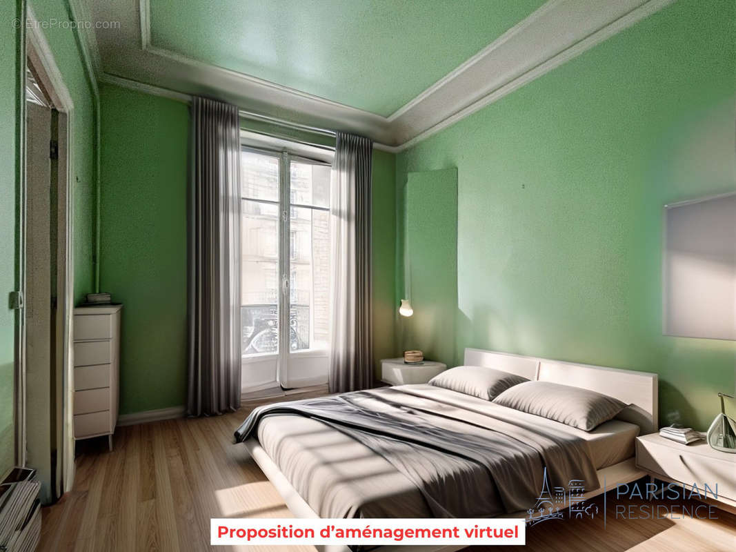 proposition d&#039;aménagement virtuel sur rue - Appartement à PARIS-6E