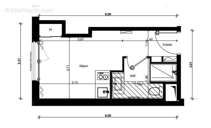 Appartement à IVRY-SUR-SEINE