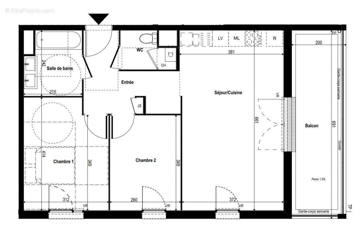 Appartement à RILLIEUX-LA-PAPE