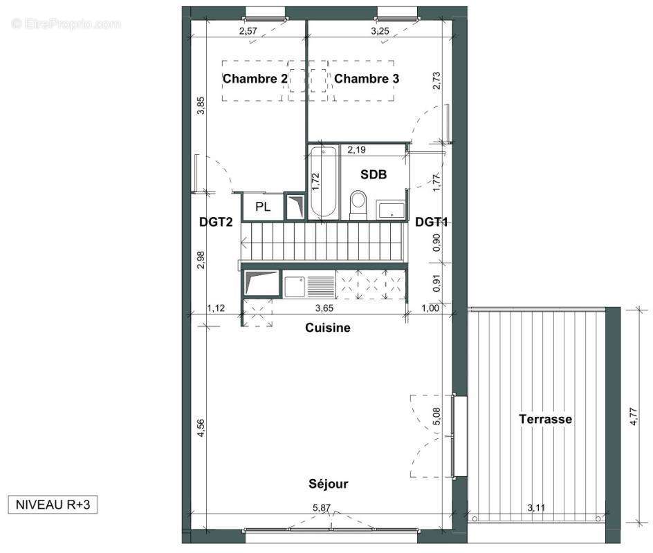 Appartement à VILLEJUIF