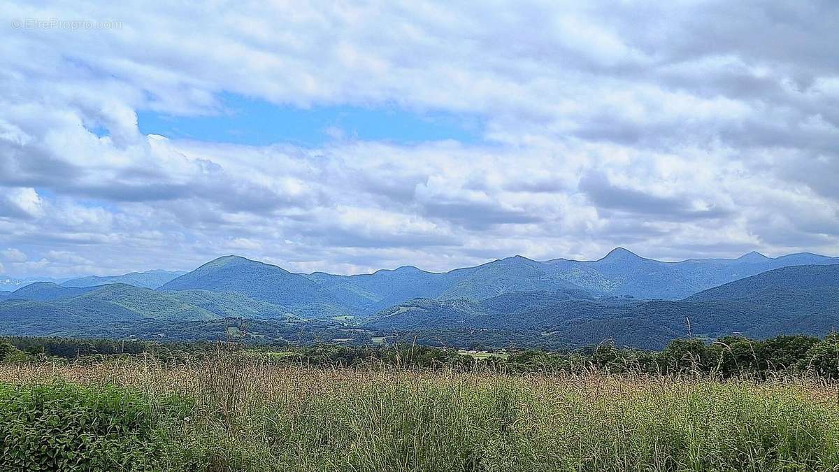 view of Pyrenees from terrace - Maison à BIZE