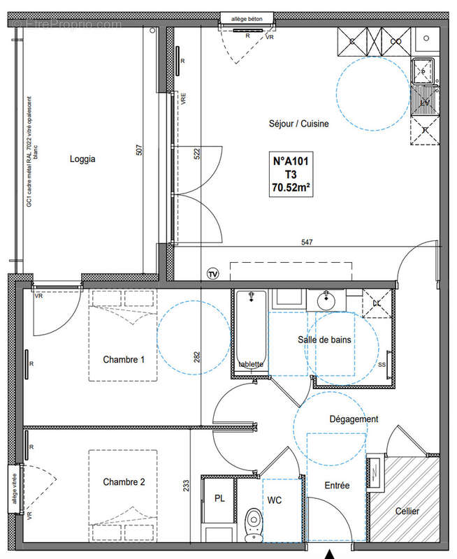 Appartement à SAINT-JEAN-DE-VEDAS