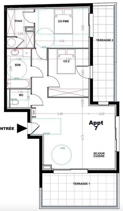 Appartement à PALAVAS-LES-FLOTS