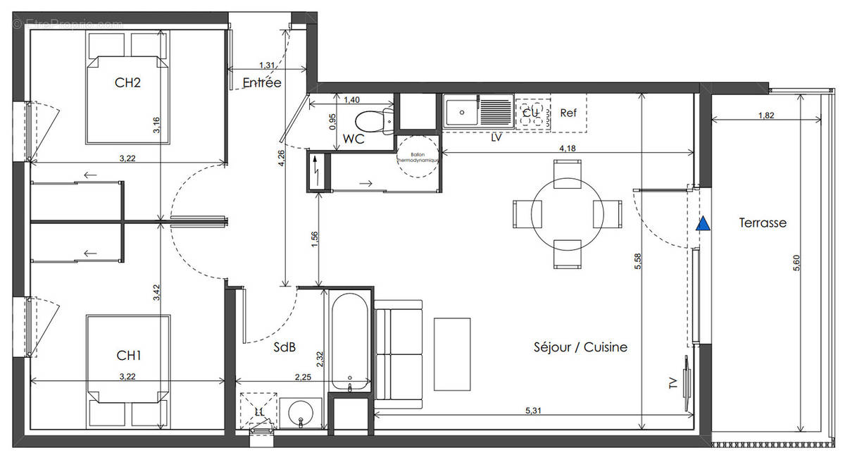 Appartement à BAILLARGUES