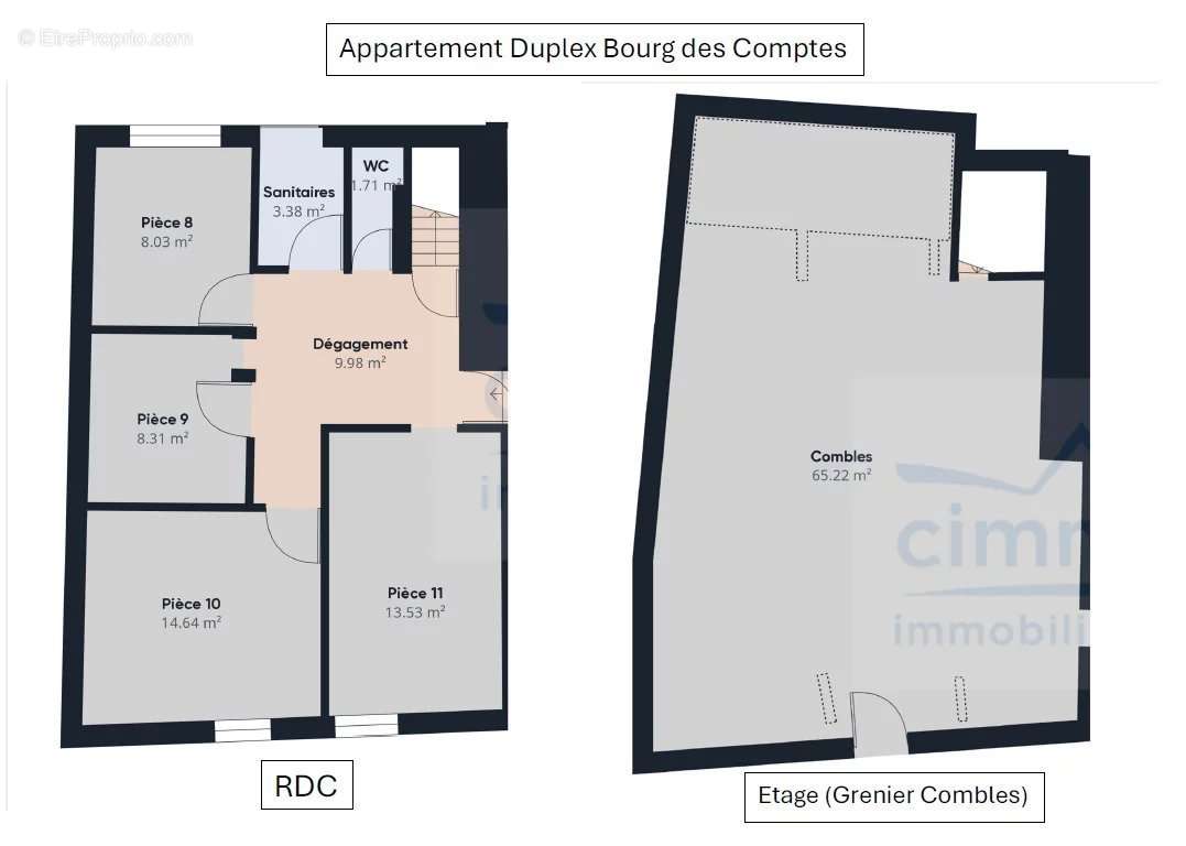 Appartement à BOURG-DES-COMPTES