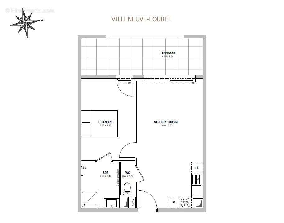 Appartement à VILLENEUVE-LOUBET