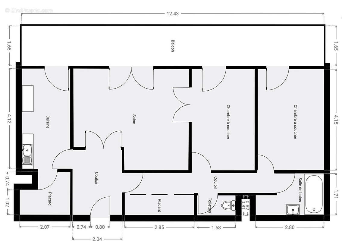 Appartement à LA COURNEUVE