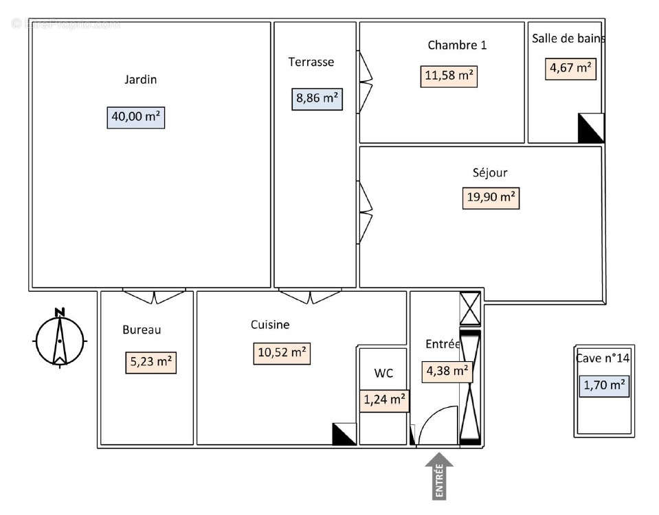 Appartement à LYON-3E