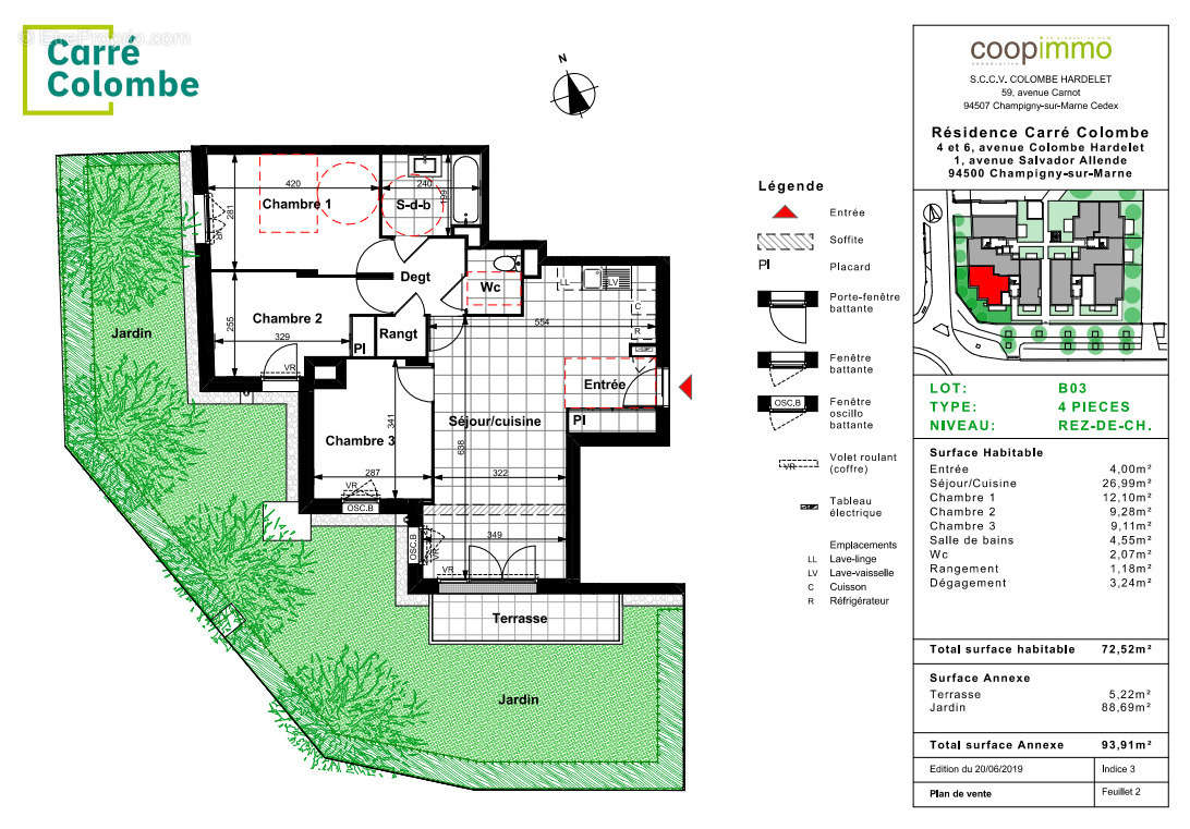 Appartement à CHAMPIGNY-SUR-MARNE