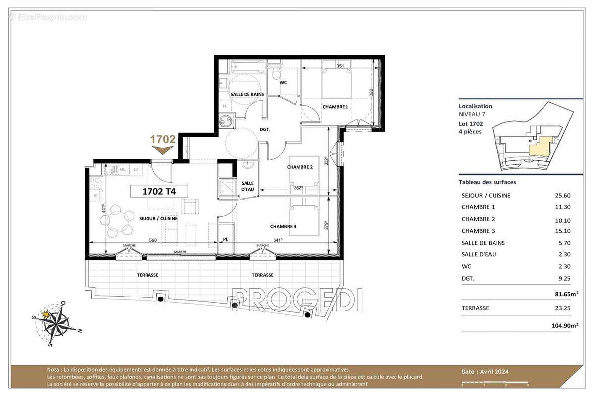 Appartement à BEAUSOLEIL