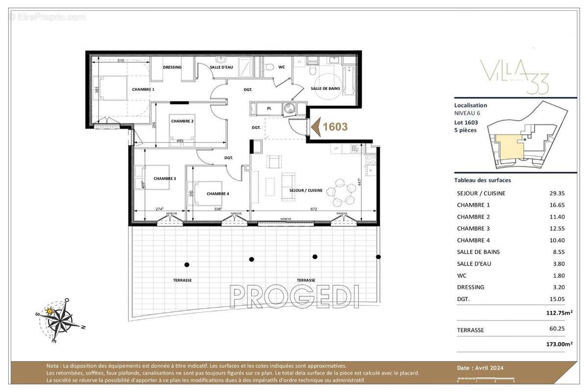 Appartement à BEAUSOLEIL