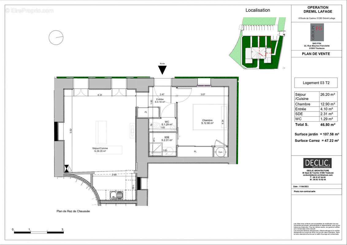 Appartement à QUINT-FONSEGRIVES