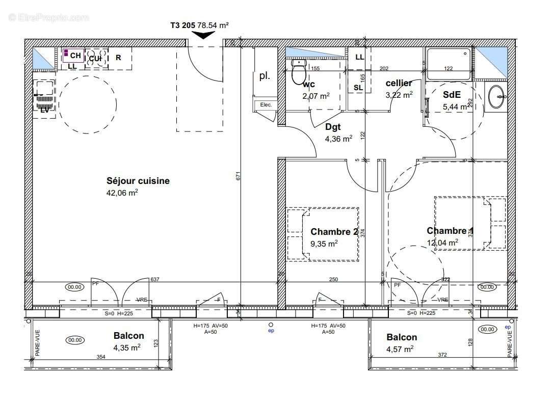 Appartement à PONT-L&#039;EVEQUE